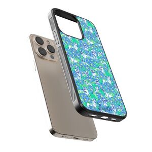Dog iPhone Case - Blue and Green